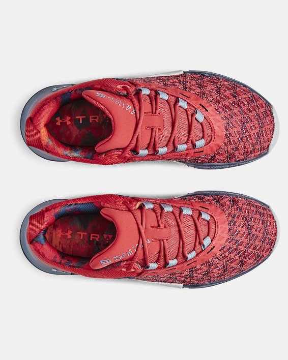 Men's UA TriBase™ Reign 5 Training Shoes in Red image number 2